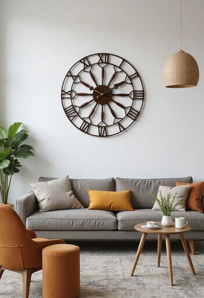 29 Metal Scroll Wall Decor Ideas With Timeless Appeal 29. Unique Metal Wall Clocks 20251013 164156