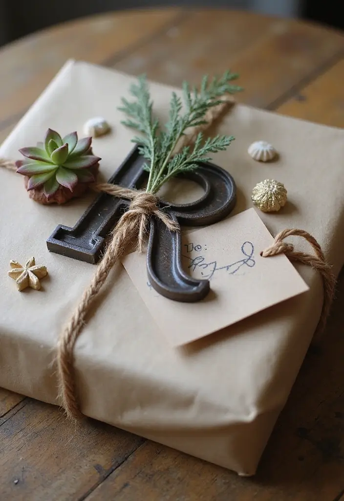 29 Vintage Metal Letter Decor Ideas That Tell A Story 15. Vintage Letters as Gifts 20251013 164032