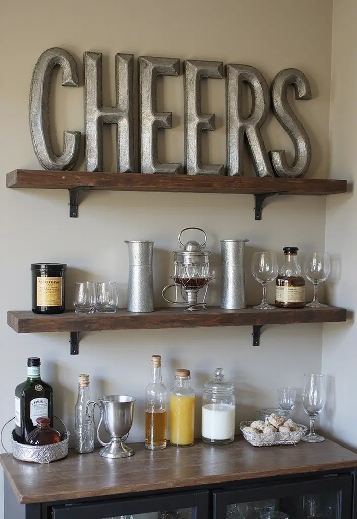 29 Vintage Metal Letter Decor Ideas That Tell A Story 19. Vintage Letters for a Bar Area 20251013 164045