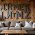 29 Vintage Metal Letter Decor Ideas That Tell A Story