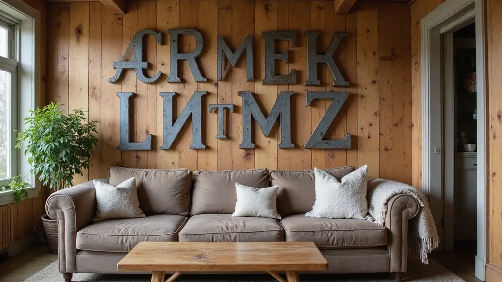 29 Vintage Metal Letter Decor Ideas That Tell A Story