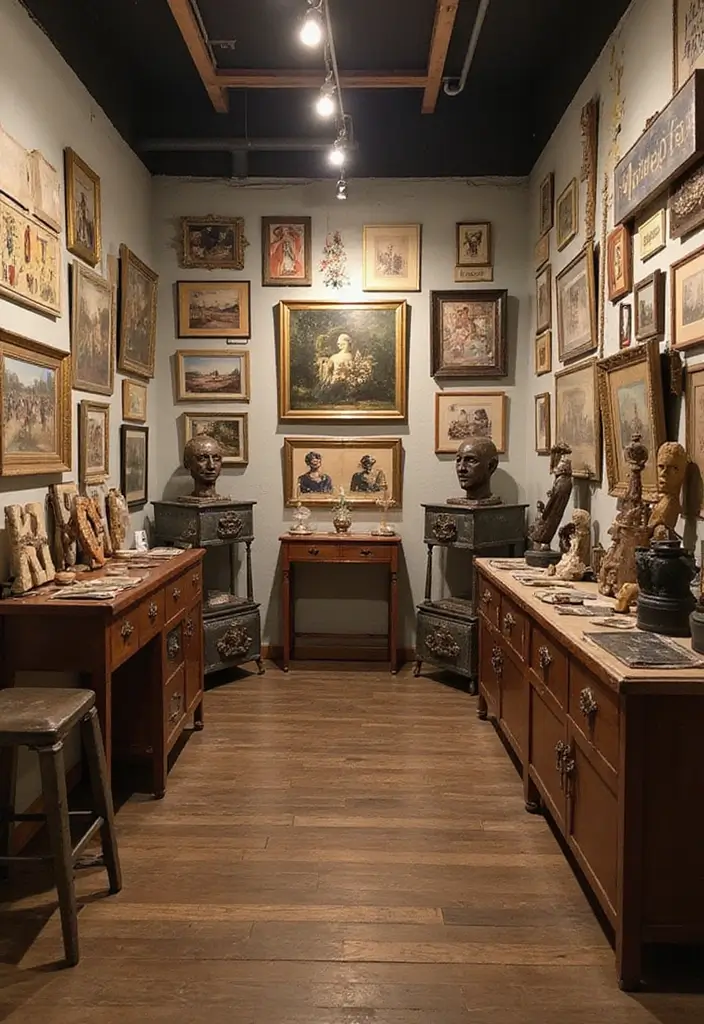 29 Vintage Metal Letter Decor Ideas That Tell A Story 28. Vintage Letters in a Gallery Space 20251013 164117