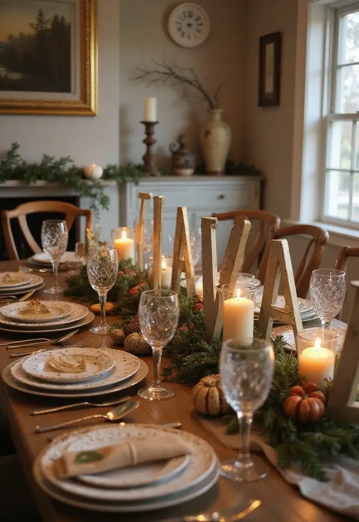 29 Vintage Metal Letter Decor Ideas That Tell A Story 7. Vintage Letters as Table Centerpieces 20251013 164005