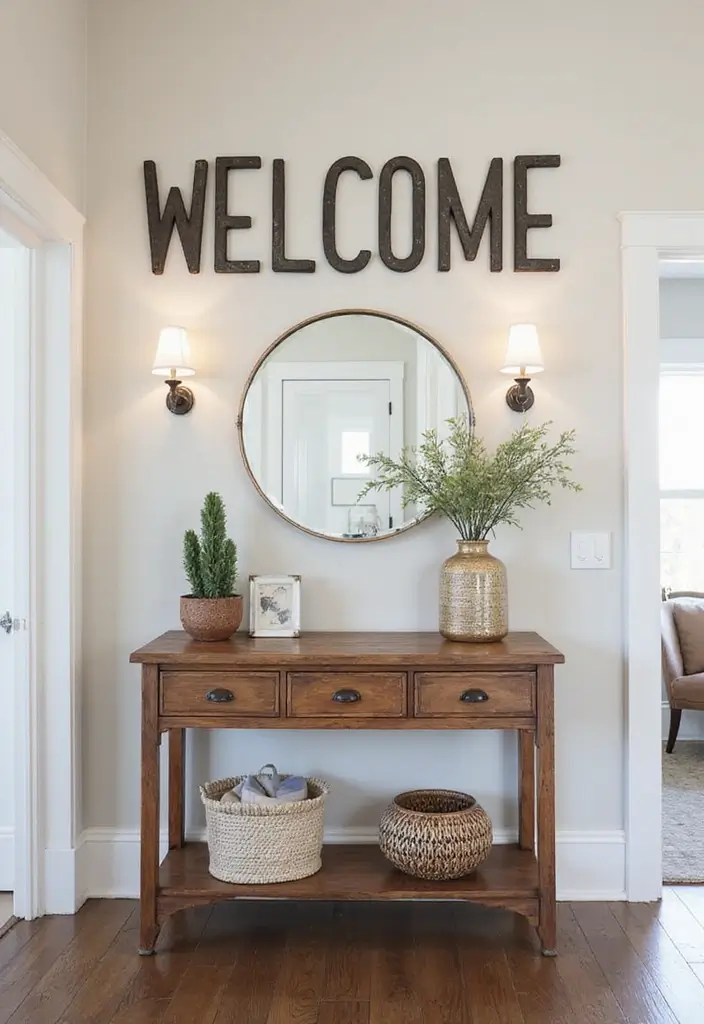 29 Vintage Metal Letter Decor Ideas That Tell A Story 9. Vintage Letters in Entryways 20251013 164012