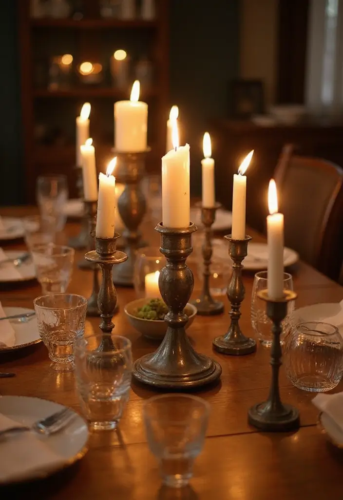 30+ Home Decor Inspirations With Metal Accents - 12. Metal Candle Holders