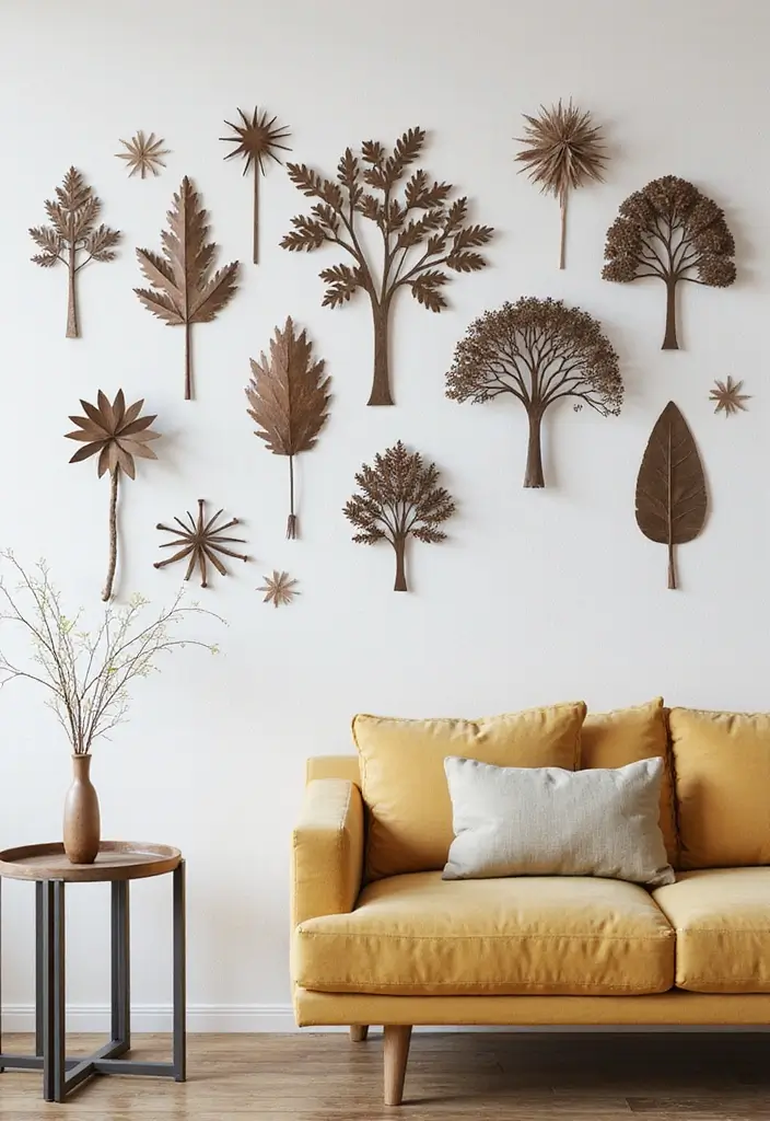 30+ Home Decor Inspirations With Metal Accents - 3. Metal Wall Art Designs