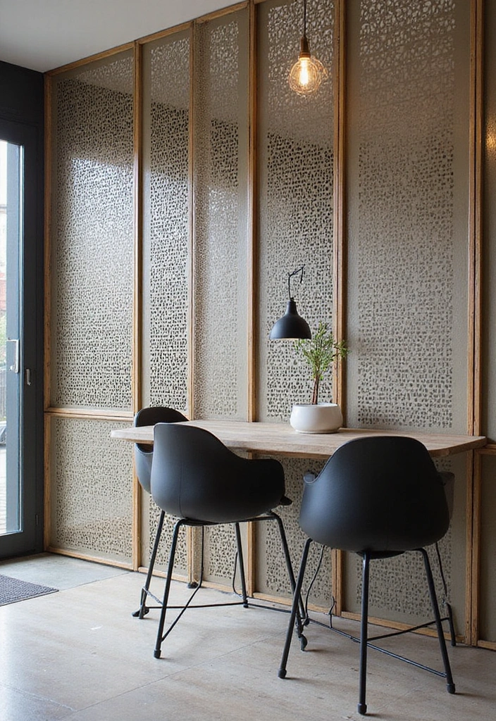 30+ Home Decor Inspirations With Metal Accents - 8. Metal Grate Accents