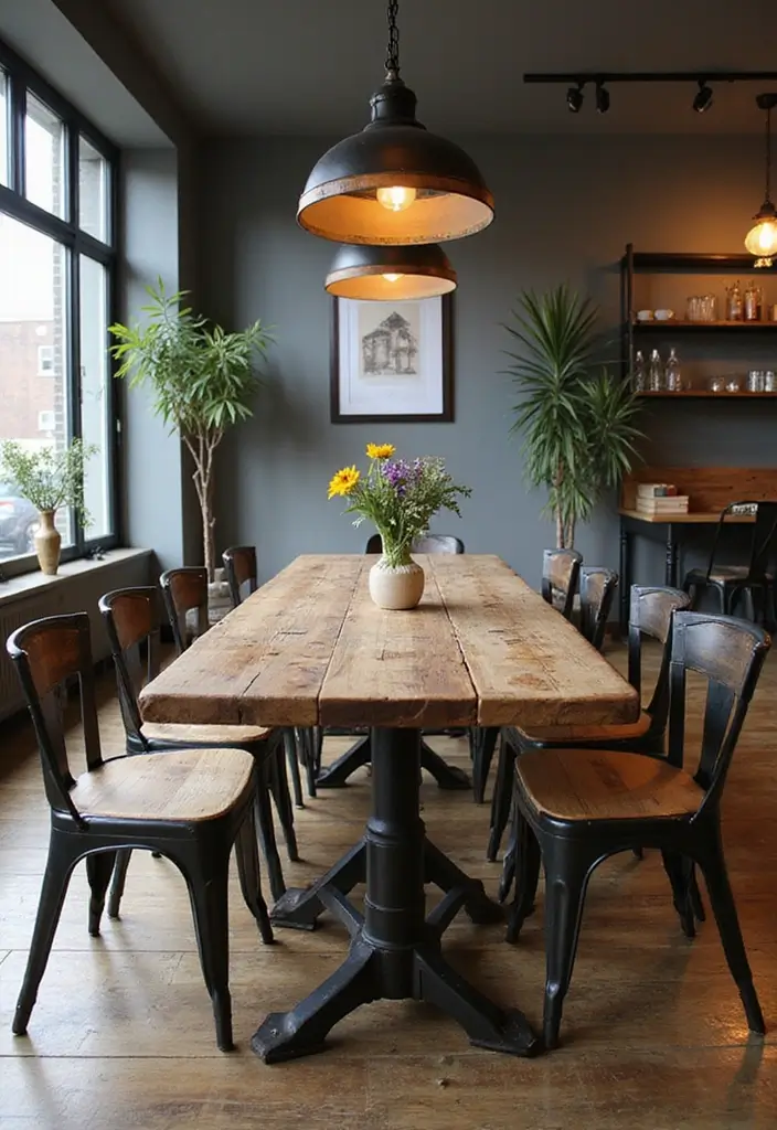 30+ Home Decor Inspirations With Metal Accents - 9. Industrial-Style Furniture