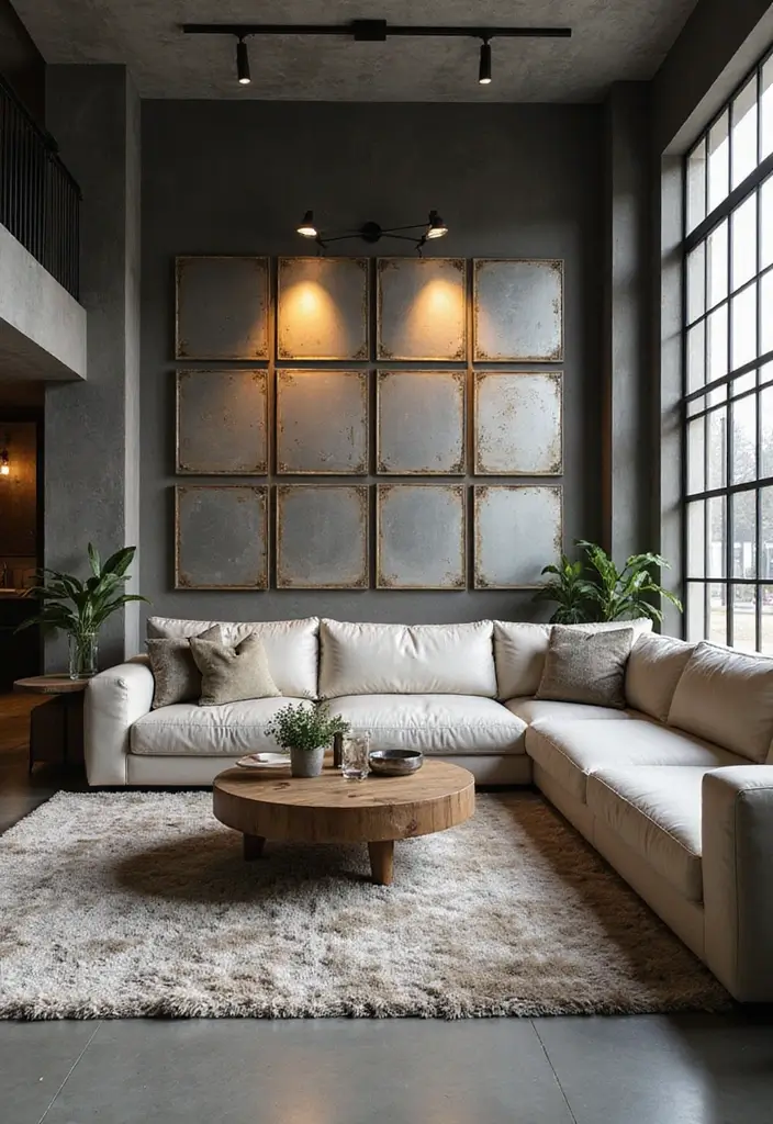 30 Home Decor Metal Panel Inspirations Youll Love 11. Industrial Grid Design 20251013 164343