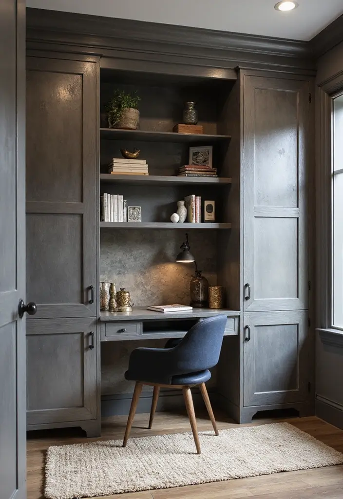 30 Home Decor Metal Panel Inspirations Youll Love 12. Metal Panels with Built in Shelving 20251013 164347