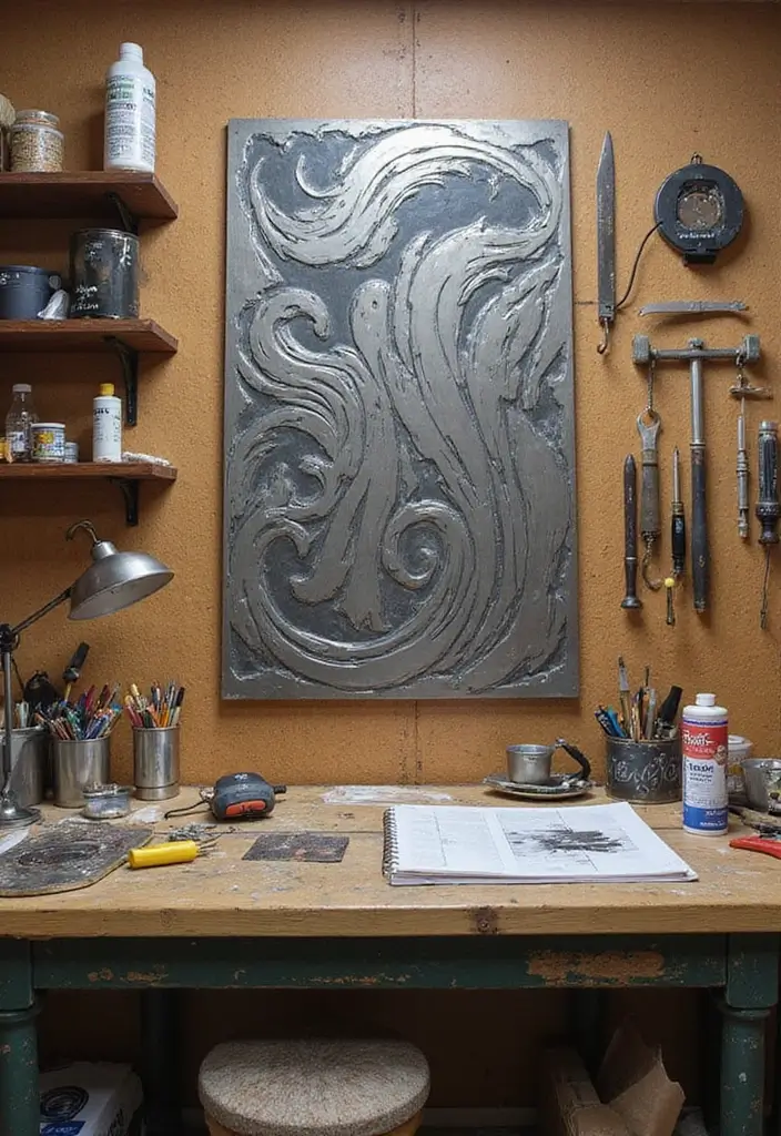 30 Home Decor Metal Panel Inspirations Youll Love 14. DIY Metal Panel Art 20251013 164354