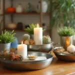 30 Round Metal Tray Decor Ideas For Centerpieces
