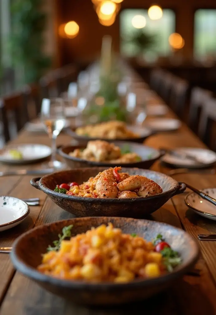 30 Rustic Kitchen Decor Ideas With Metal Containers - 12. Rustic Chafing Dishes for Servings