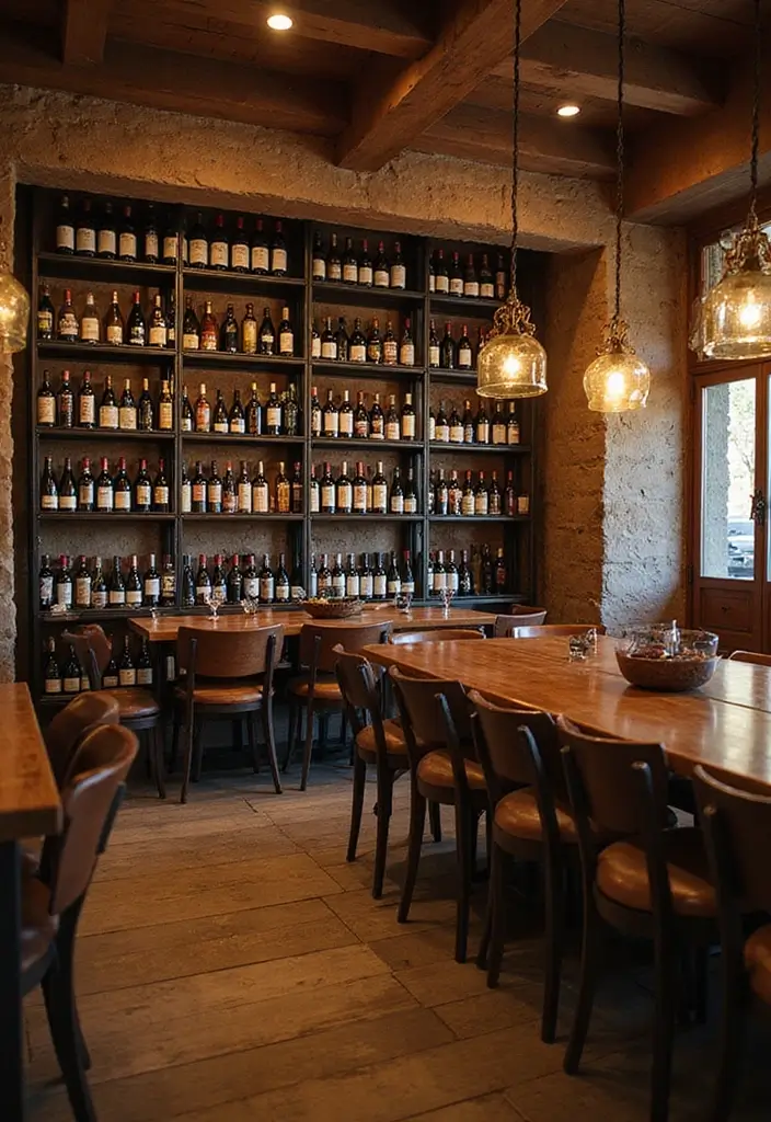 30+ Vintage Metal Wall Decor Ideas That Feel Authentic - 15. Rustic Wine Racks