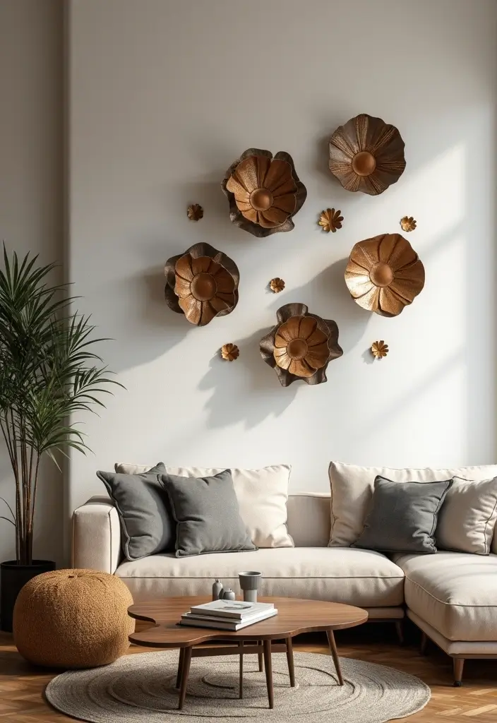 30+ Vintage Metal Wall Decor Ideas That Feel Authentic - 30. Metal Wall Art Sculptures
